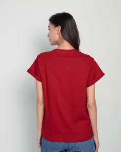 Women's Red Friends Logo (FRL) Typography Boyfriend T-shirt - Image 3