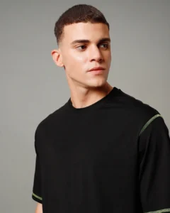 Men's Black Oversized T-shirt - Image 5